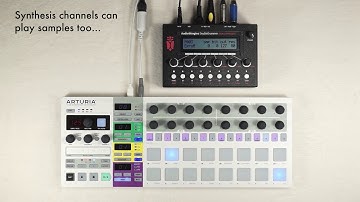 Audiothingies DoubleDrummer Intro Video (w/ Beatstep Pro, Mopho and MicroMonsta)