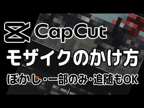 How to Add Mosaic and Blur in CapCut! Tracking and Partial Effects Included