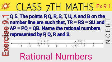Q 5, Ex 9.1 -   Rational Numbers - Chapter 9 - Maths Class 7th - NCERT CBSE