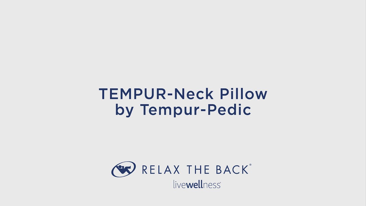 Tempur Pedic Neck Pillow Ergonomic Pillow YouTube