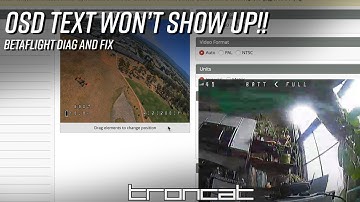 Betaflight Diag - OSD Text not appearing in goggles!?