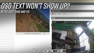 Betaflight Diag - OSD Text not appearing in goggles!?