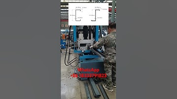 Testing of C-type steel purlin rolling forming machine