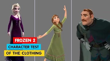 Frozen 2 | Character Test of The Clothing | Erik Eulen |@3DAnimationInternships
