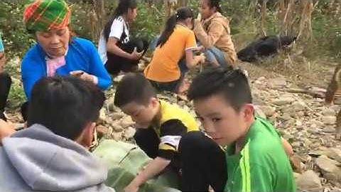 Cá suối nướng tây bắc, cười rơi răng với màn đối thoại của bà dân tộc nùng  vùng cao.