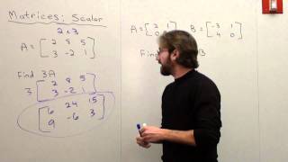 Free Math Lessons Matrices Scalar Multiplication