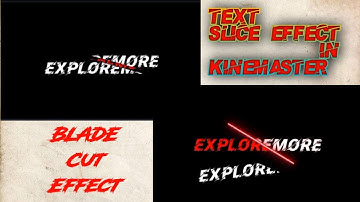 text Slice Effect in kinemaster | Text Slice Tutorial | How to create Slice cut effect in kinemaster