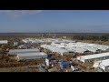 Строительство инфекционного центра для больных коронавирусом в Новой Москве — видео с беспилотника