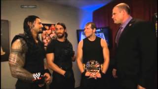 The Shield and Kane Backstage Segement Smackdown 3 14