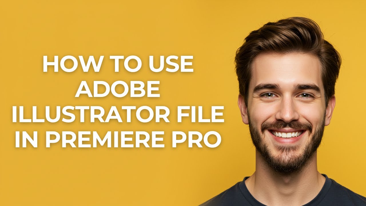 How to Use Adobe Illustrator File In Premiere Pro - GUIDE! - YouTube