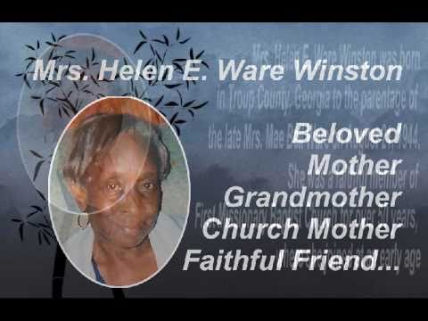 In Loving Memory Of Mrs. Helen E. Ware Winston
