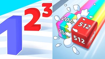 Number Master vs Jelly Run 2048 All Levels Gameplay Dual Games (iOS, Android)