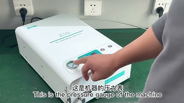 UYUE X10,15 inches bubble removed machine,need 30L compressor.