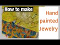How to hand paint earrings on wood and leather