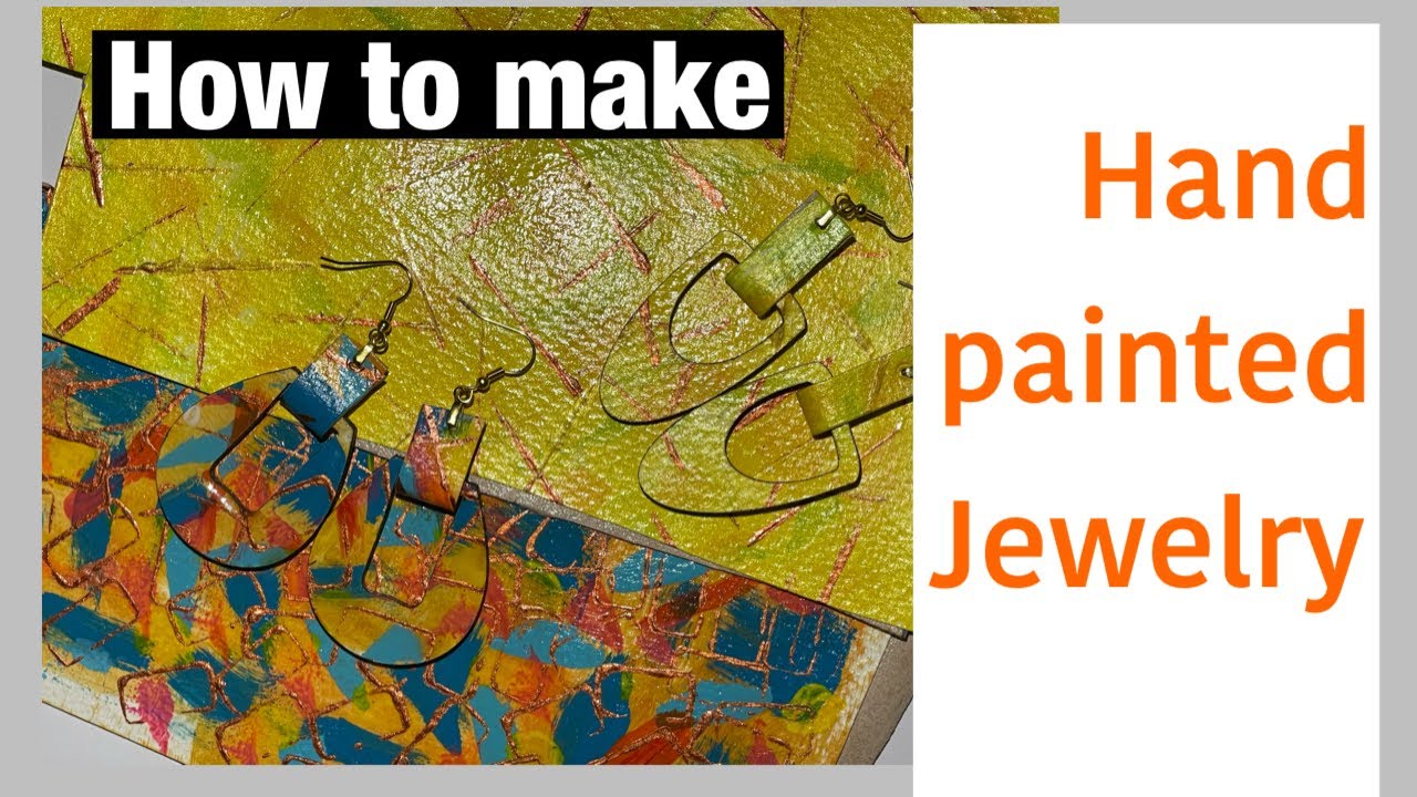 How to hand paint earrings on wood and leather
