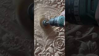 drill machine wash. proper finishing. #diycrafts #diycrafts #woodworking #pannel #woodwork #furnitu