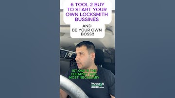 6 TOOLS 2 BUY TO START YOUR OWN LOCKSMITH BUSINESS  #autolocksmith #carkeys #automobile#locksmith