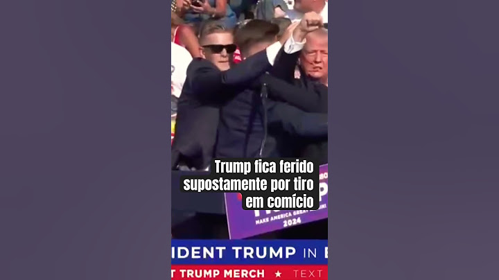 Trump fica ferido por tiro em comício #breakingnews #trump #shot