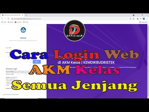 Cara Login Web AKM Kelas