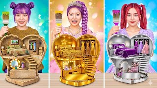 Zoey vs Mira vs Rumi 🏠✨ Epic DIY Kpop Room Makeover BATTLE!