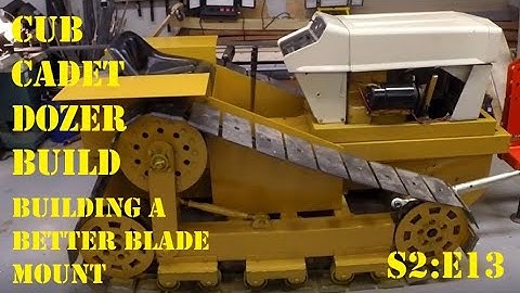 Cub Cadet Dozer Build!  S2:E13,  Building a 4 Point Hitch!