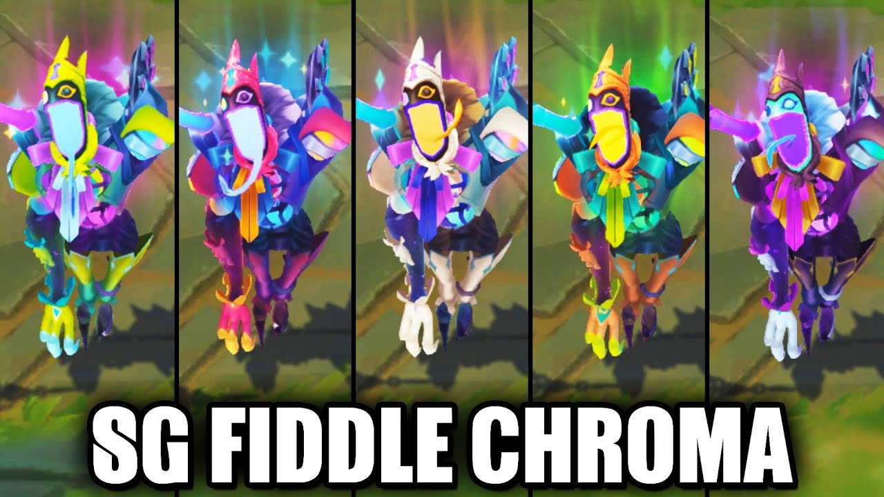 All Star Guardian Nemesis Fiddlesticks Chroma Skins Spotlight (League