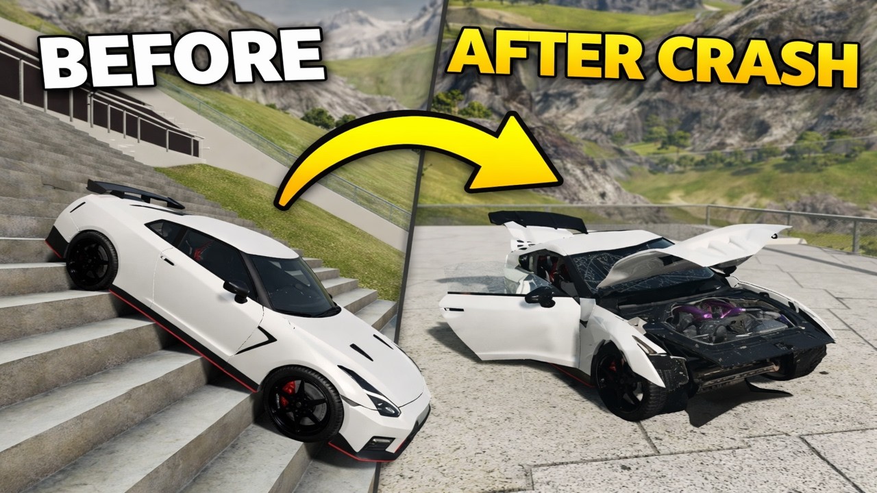 Cars Versus Stairs Part 2