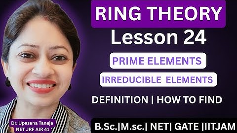 Prime and irreducible element