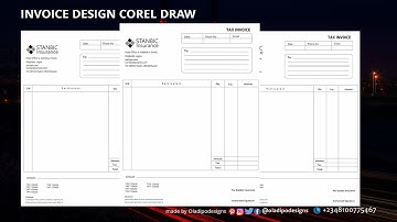 How to make a Invoice Design with Corel Draw x5 | Oladipodesigns