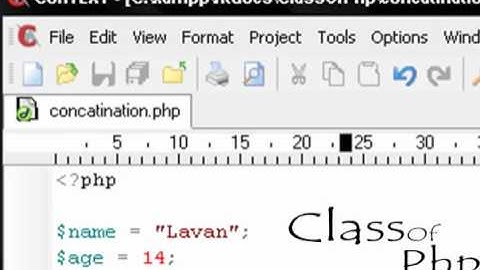 PHP Basics - Concatenation