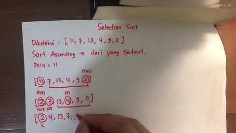 Algoritma dan Struktur Data - Selection Sort