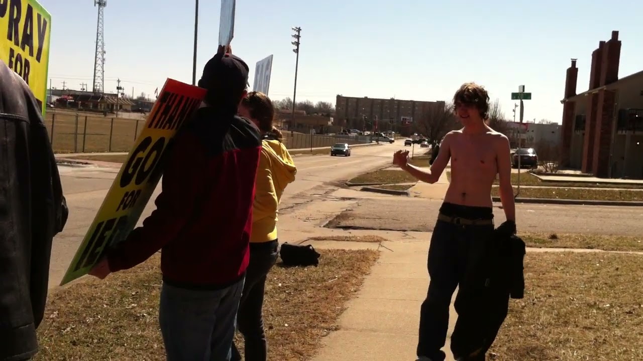 WBC protests Topeka West High School