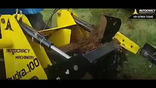Single Chain Compact Trencher Machine for agriculture | Rudra 100