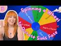 i cannot believe what the randomizer made my sim do this  (spinning a random wheel ep 3)
