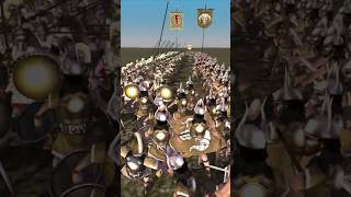 Rome Total War 1vs1: Бычьи воины vs Тяжеловооружённые гоплиты #games #totalwar #rometotalwar #shorts