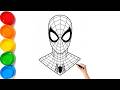 Easy Superhero Drawing & Coloring 🕷️ | Kids Fun Art Video