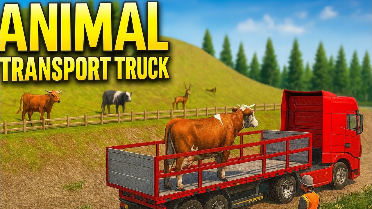 "Realistic Animal Transport Truck Simulator 🐘🚚 | Wild Animal Truck Game 3D"