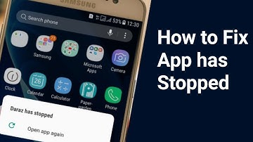 How to Fix App has stopped Open app again