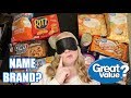 GREAT VALUE vs. NAME BRAND | Blind Taste Test | Snack Edition | Blessed Jess