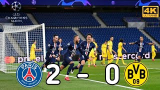 Psg Vs Borussia Dortmund 2-0 Uefa Champions League Highlights 4K Hd