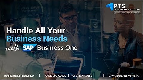 Think SAP Business One, Think PTS Systems & Solutions