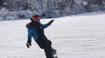 Step 2 Kid Learn Snowboarding progression Heelside slide stop burton star wars