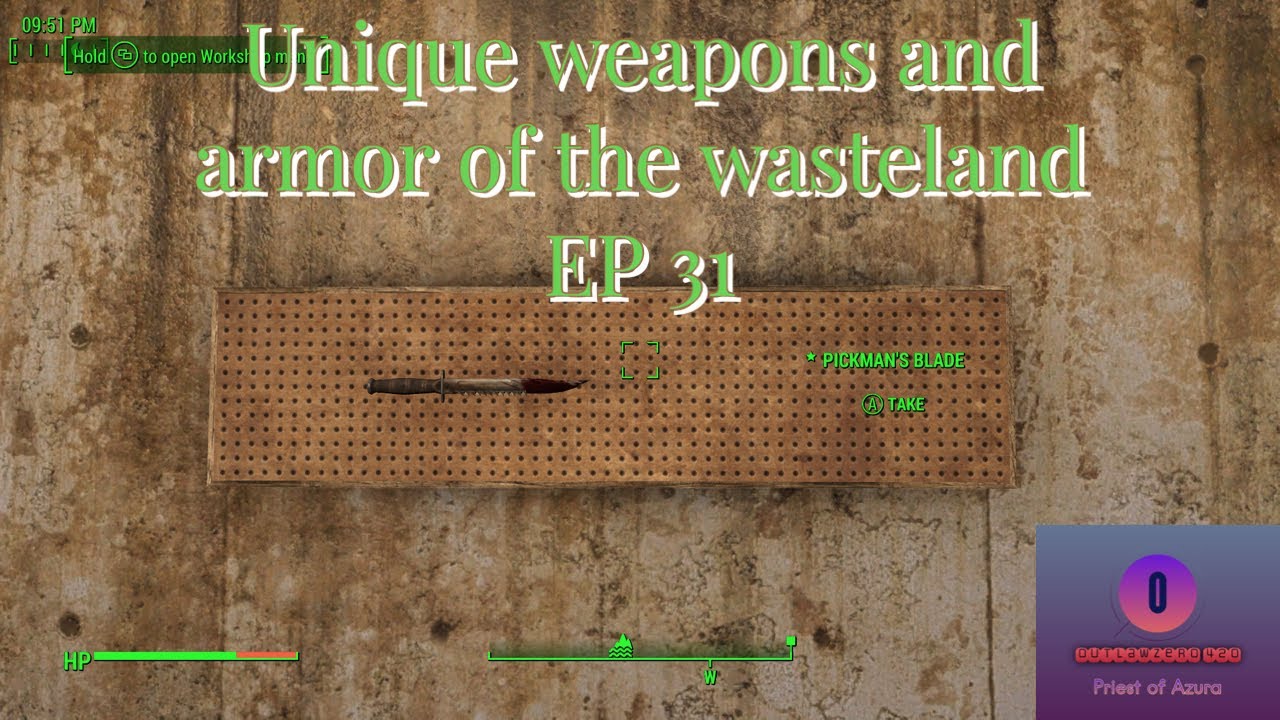 Unique weapons and armor of the wasteland EP 31 Pickman's Blade