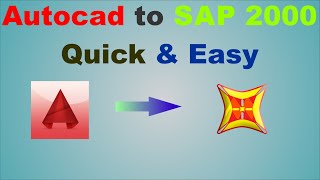 how to import Autocad file to Sap2000