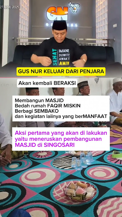 Gus nur keluar dari penjara dan akan BERAKSI #popular #trending #gusnur #GN13 #penjara