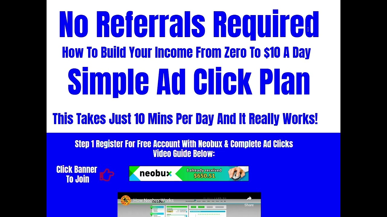 How To Get Referrals for Neobux