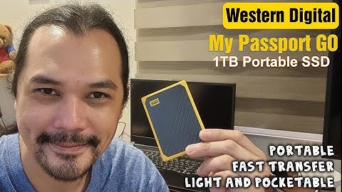 WD My Passport GO Portable Solid State Drive SSD 1TB Unboxing and Actual Transfer Speed Test