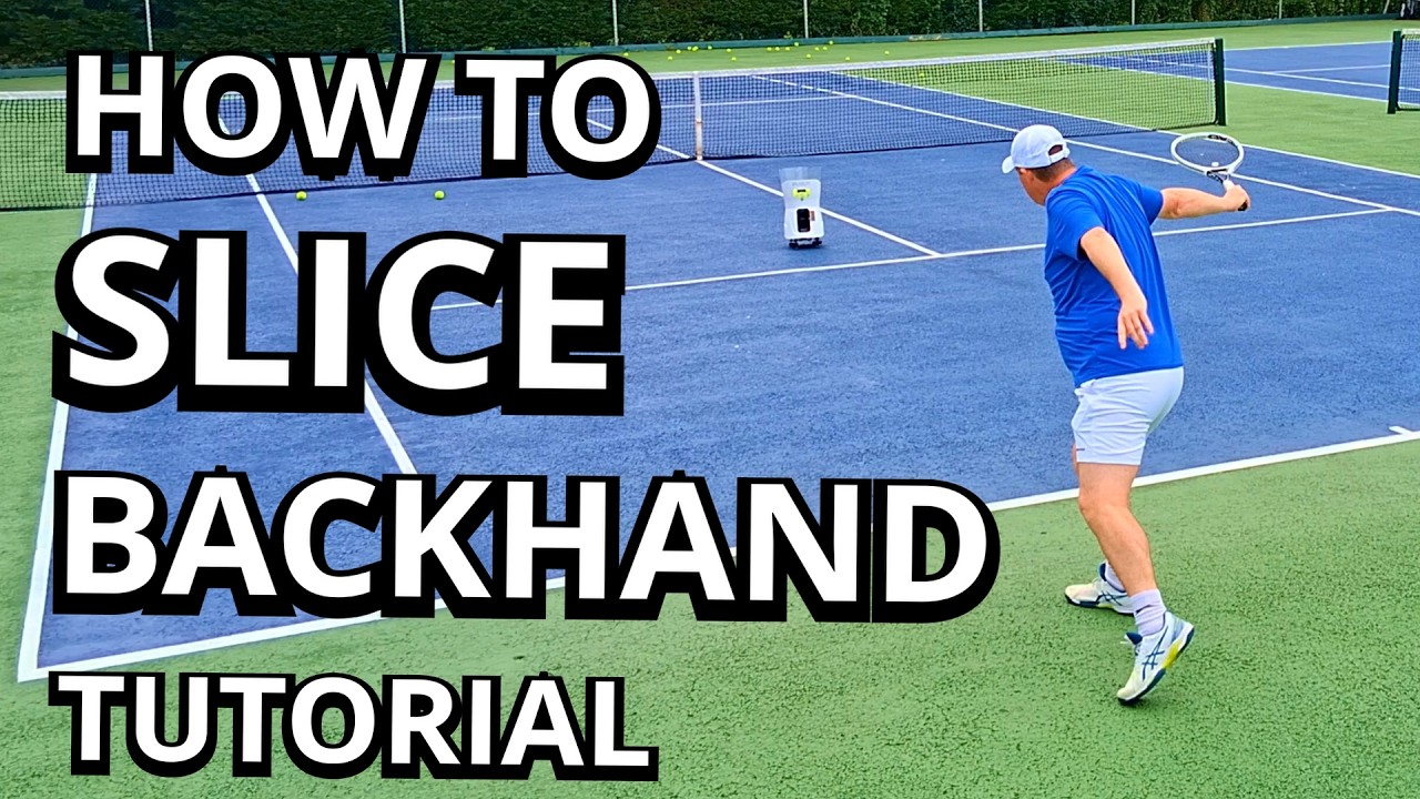 Tennis - How to - Slice Backhand Coaching Tutorial - YouTube
