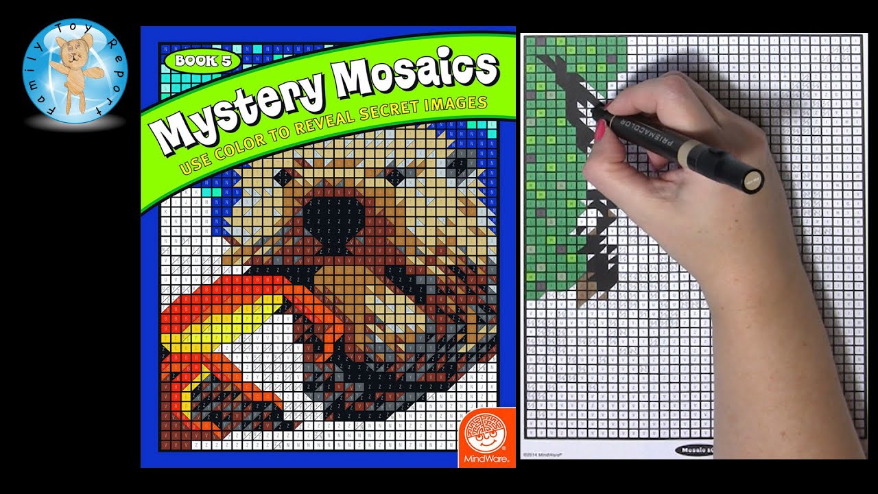 Mindware Mystery Mosaics Book Number 5 Coloring Book Speed Color ...