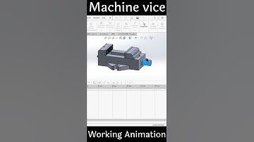 #recap working animation of Machine Vice assembly in Solidworks #solidworks #subscribe #shorts